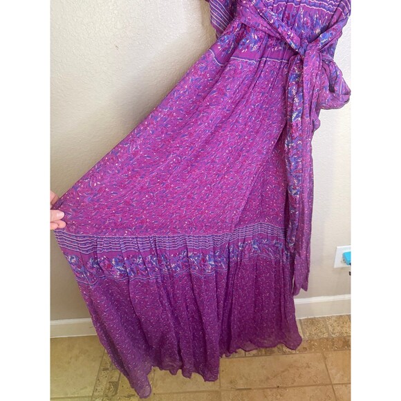 Ba&sh Maya Botanical Faux Wrap Maxi Dress XS - Picture 4 of 9